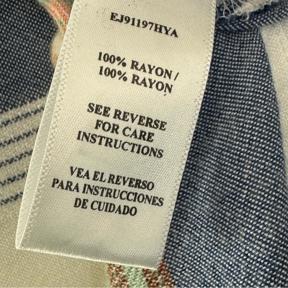 Altar’d State Fringe Open Front Cardigan, Lightweight Striped Size M - Picture 8 of 8